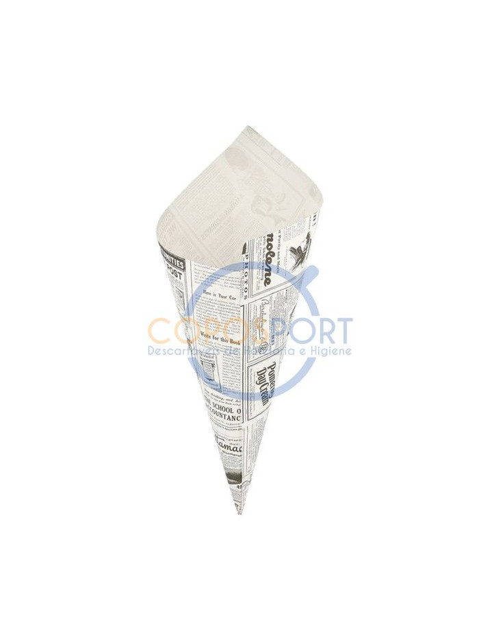 Cone de Papel Times 400gr 34X24cm Anti Gordura - 250UN