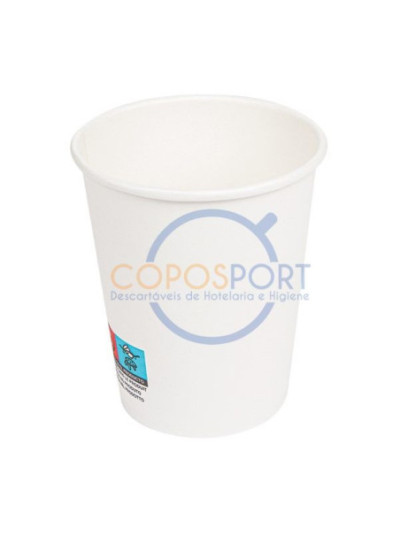 Copo Cartão Branco 240ml - 50UN