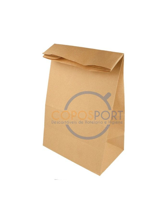 Saco SOS sem ASA 22+12*31cm Kraft - 500UN