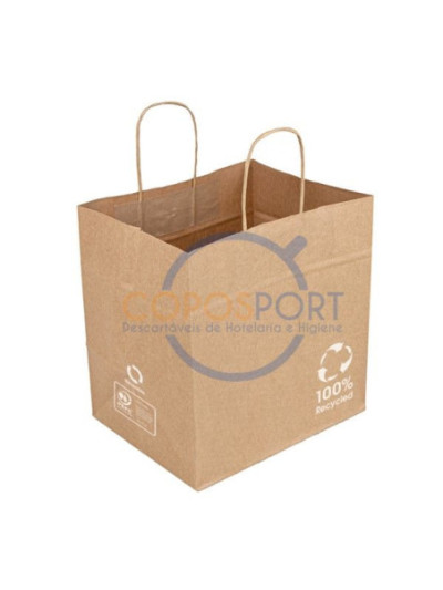 Saco SOS CATERING Com ASA 26+17*24cm Kraft - 250UN