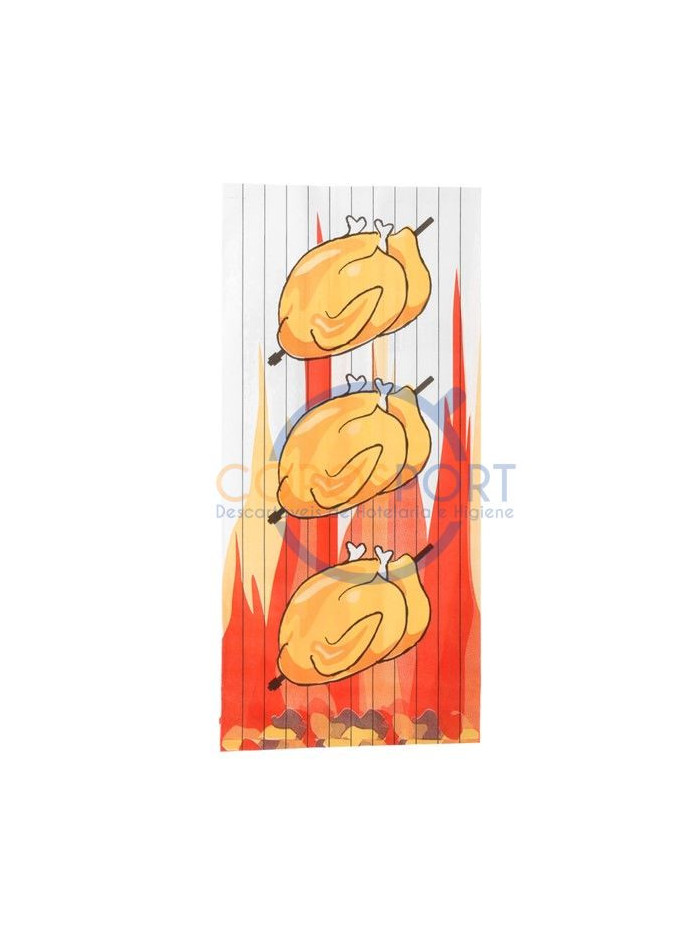 Saco 1 Frango 18+6x35cm Papel Branco - 100UN