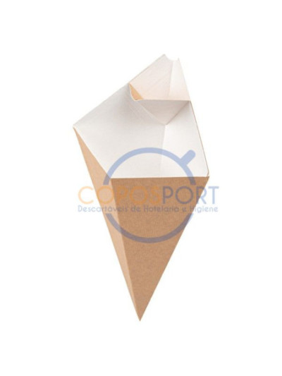 Cones Com Pestana THEPACK® Natural/Branco 16x27cm - 200UN