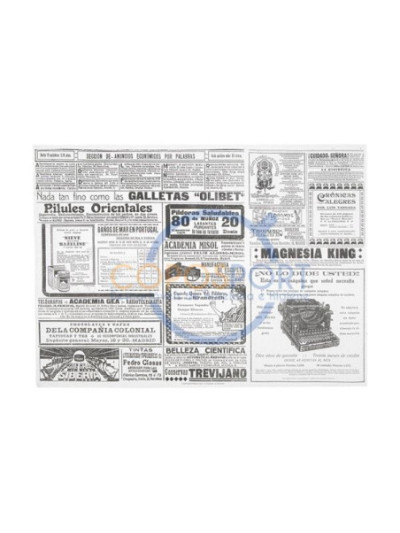 Toalhete Mesa Jornal Branco - 500UN