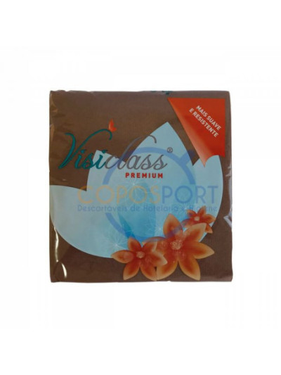 Guardanapo PP 40x40cm Castanho Tissue  - CX 24x50UN