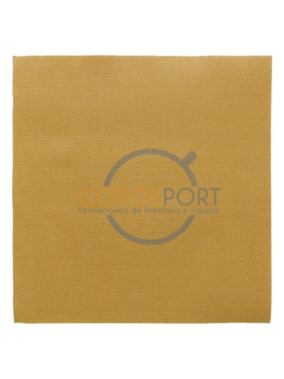 Guardanapo Ecolabel ¨Double point¨ 39x39cm Dourado Tissue - CX 1200UN