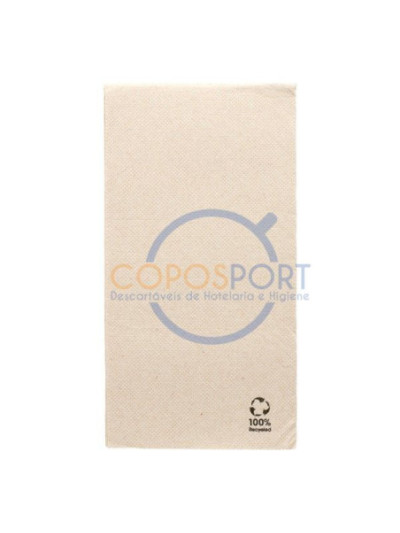 Guardanapo Ecolabel Dobrados 1/6 ¨Double point¨ 30x40cm Natural Tissue Reciclado - 50UN
