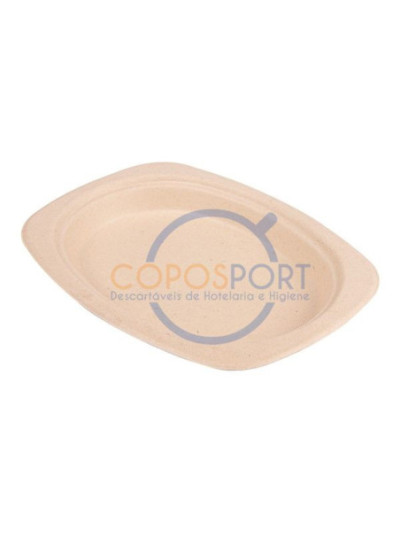 Prato Oval Bionic Natural 23.3x16.5x2cm - 50UN
