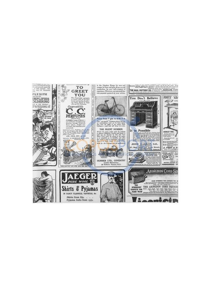 Mini Envolt Basket Times 20*25cm Branco Anti Gordura - 1000UN