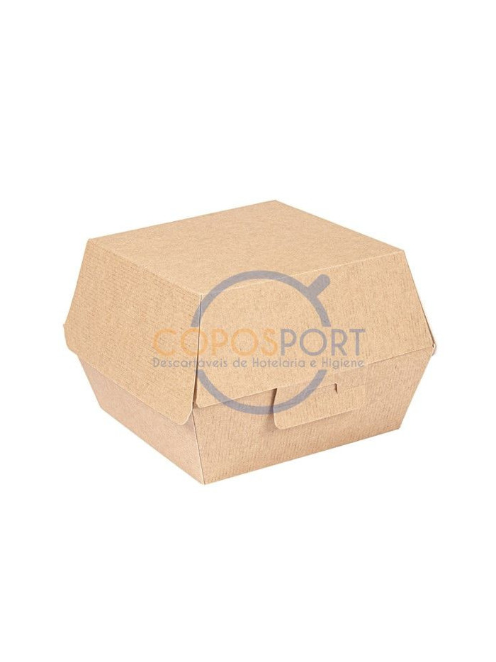 Embalagem Hamburguer THEPACK® 220gr 14.4x13.6x9.2cm Cartão Kraft - 50UN