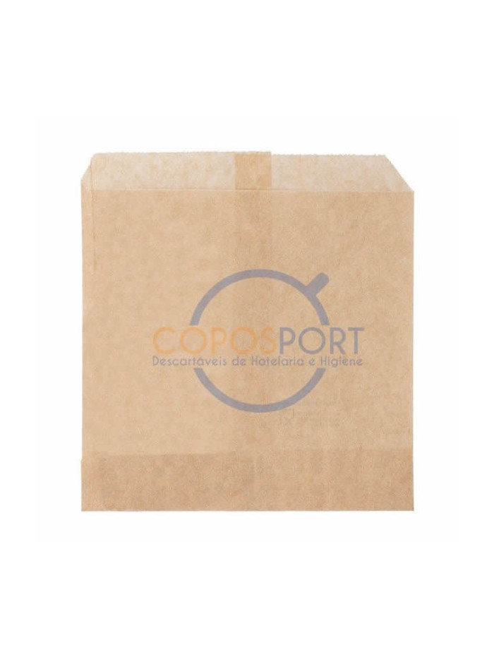 Saco para Batatas Fritas Natural 12*12cm Anti Gordura - 1000UN